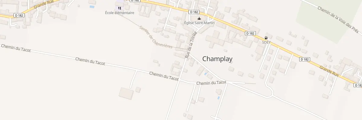 Plan du 11 Rue de la Trinité à Champlay