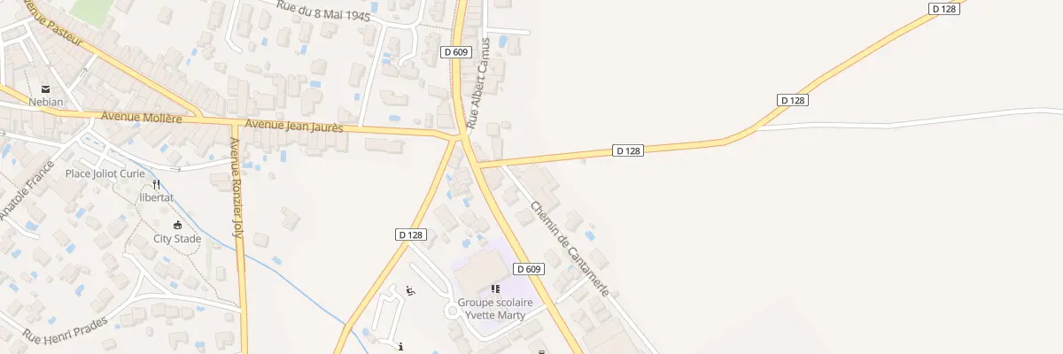 Plan du 2 Rte de Fouscaïs à Nébian