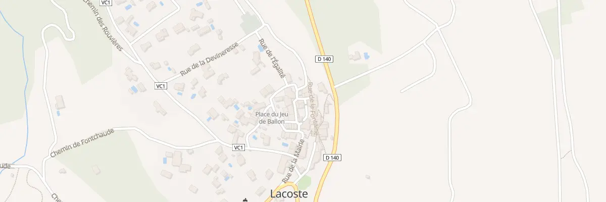 Plan du 5015 Pl de l’Eglise à Lacoste