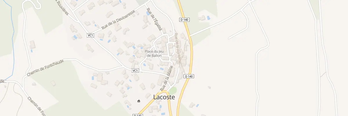 Plan du 1 Pl de la Vierge à Lacoste