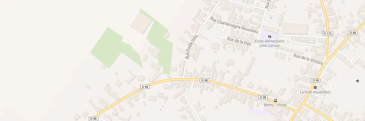 Plan du 1 Rue Emile Zola à Bertry