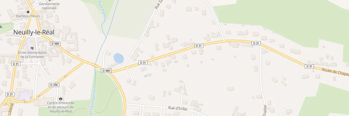 Plan du 11 Rte de Chapeau à Neuilly-le-Réal