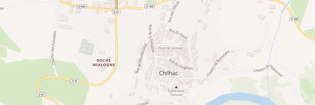 Plan du 5130 Le Bourg à Chilhac