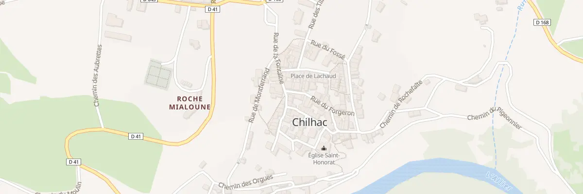 Plan du 5116 Le Bourg à Chilhac