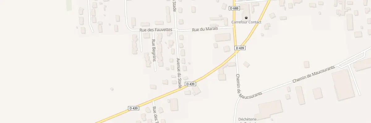 Plan du 6 Av du Stade à Traînel
