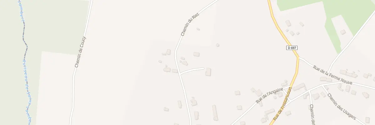 Plan du 1 Che des Sablons à Versigny