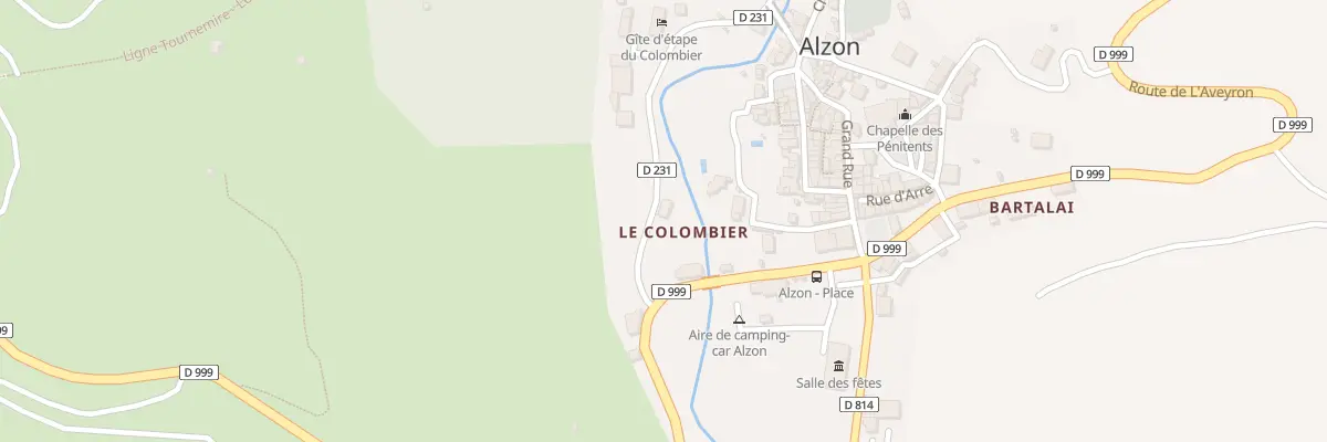 Plan du 5130 Le Colombier à Alzon