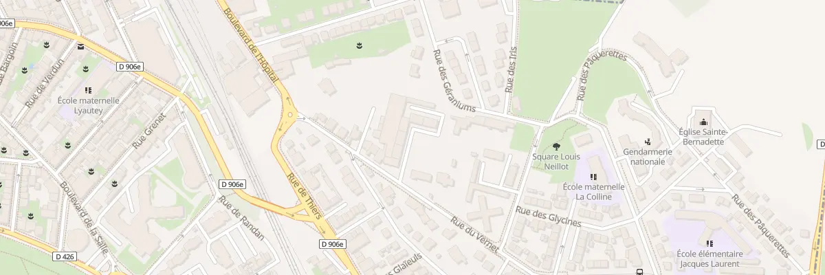 Plan du 19 Rue du Vernet à Vichy