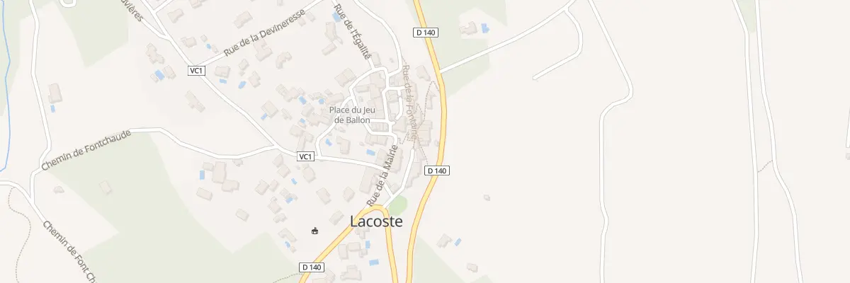 Plan du 5756 Le Village à Lacoste