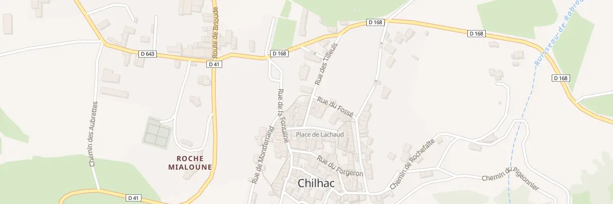 Plan du 5043 Le Bourg à Chilhac