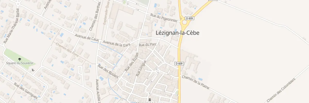 Plan du 7 Rue du Figaro à Lézignan-la-Cèbe