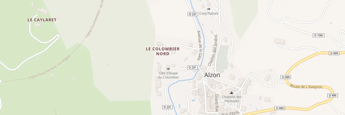 Plan du 5253 Le Colombier à Alzon