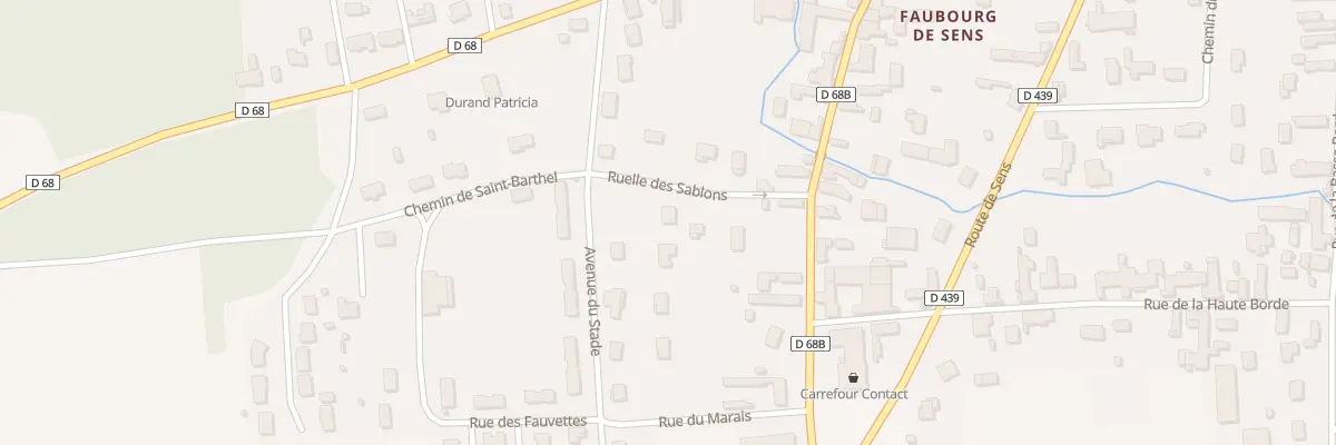 Plan du 1 Rle des Sablons à Traînel