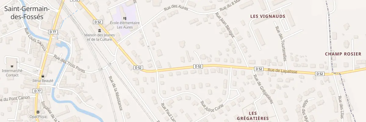Plan du 9001 Rue de Lapalisse à Saint-Germain-des-Fossés