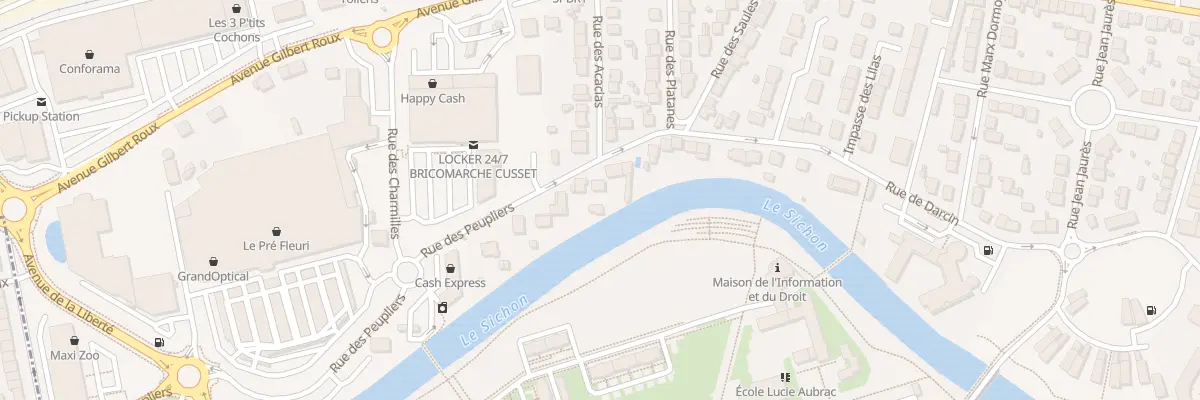 Plan du 17 Rue des Peupliers à Cusset