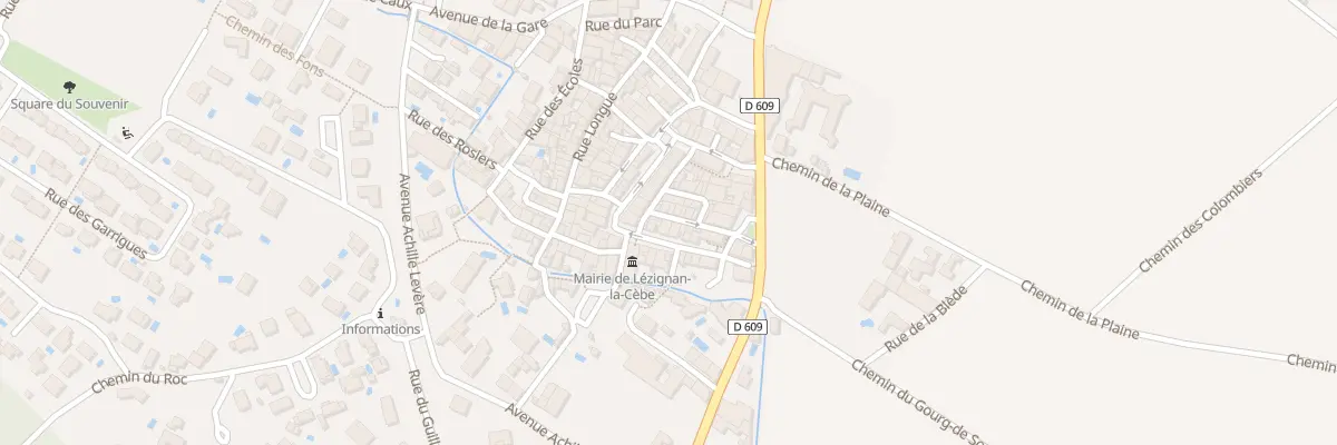 Plan du 9 Rue de la Mairie à Lézignan-la-Cèbe