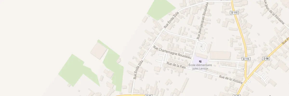 Plan du 15 Rue Emile Zola à Bertry