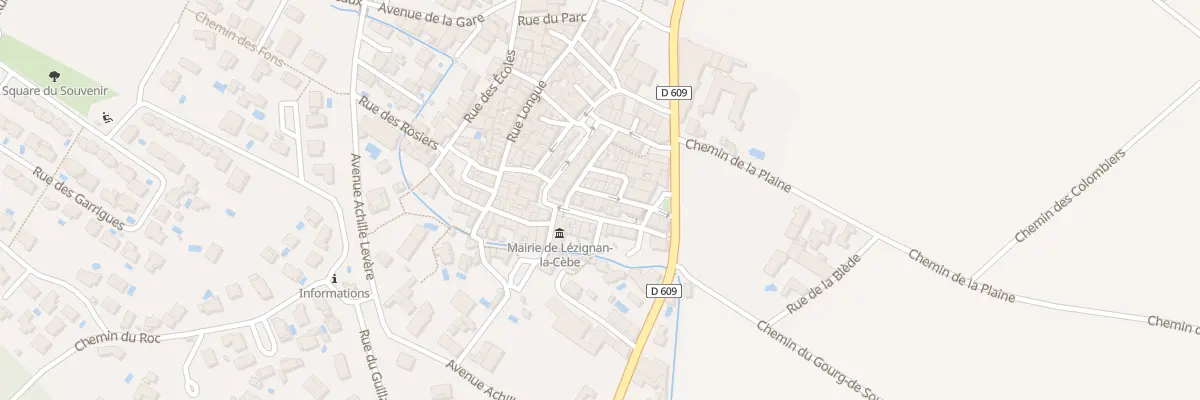 Plan du 11 Rue de la Mairie à Lézignan-la-Cèbe