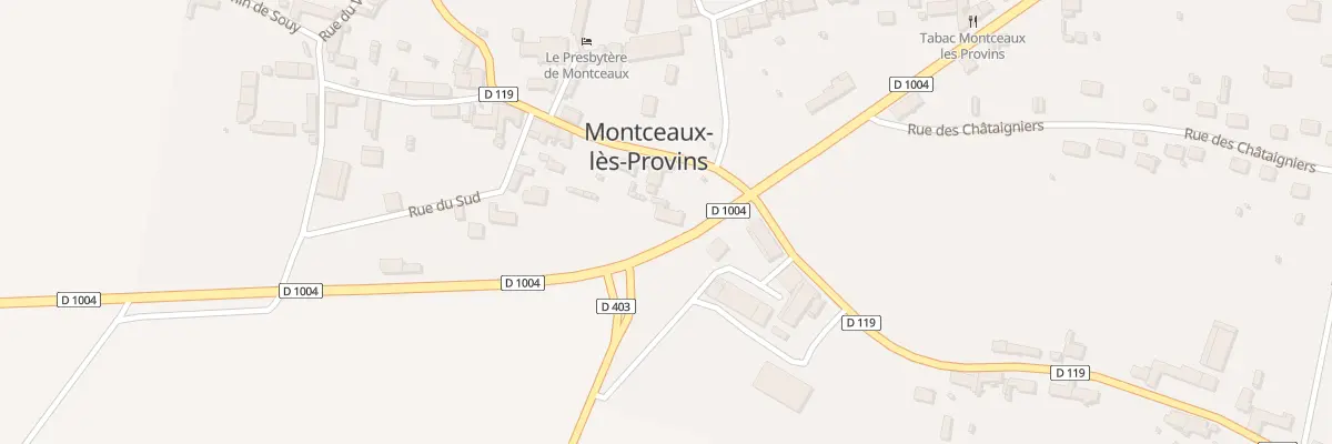 Plan du 22 N Route Nationale 4 à Montceaux-lès-Provins