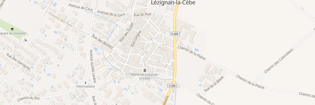 Plan du 1B Rue Vieille Ville à Lézignan-la-Cèbe