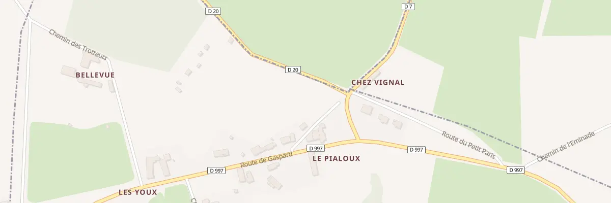Plan du 5213 Le Pialoux à Estandeuil