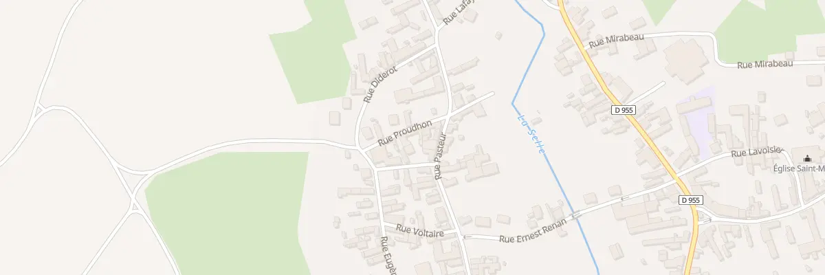 Plan du 1 Rue Proudhon à Saulzoir
