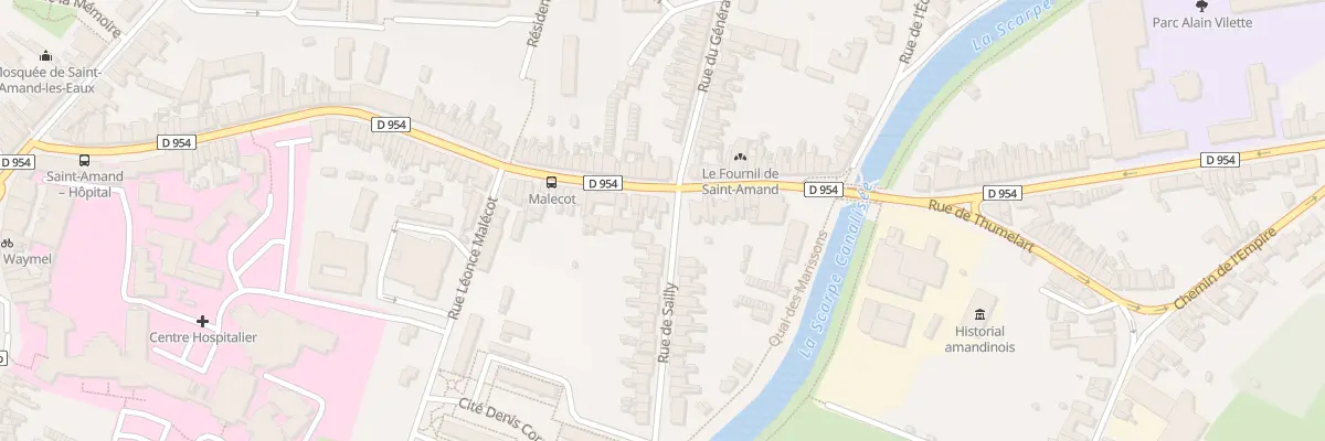 Plan du 100 Rue Louise de Bettignies à Saint-Amand-les-Eaux