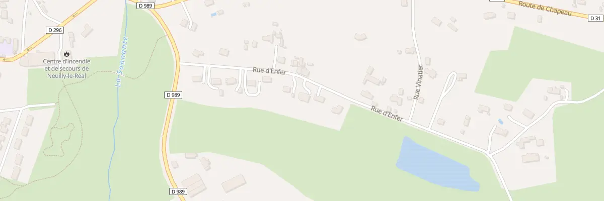 Plan du 13 Rue d’Enfer à Neuilly-le-Réal
