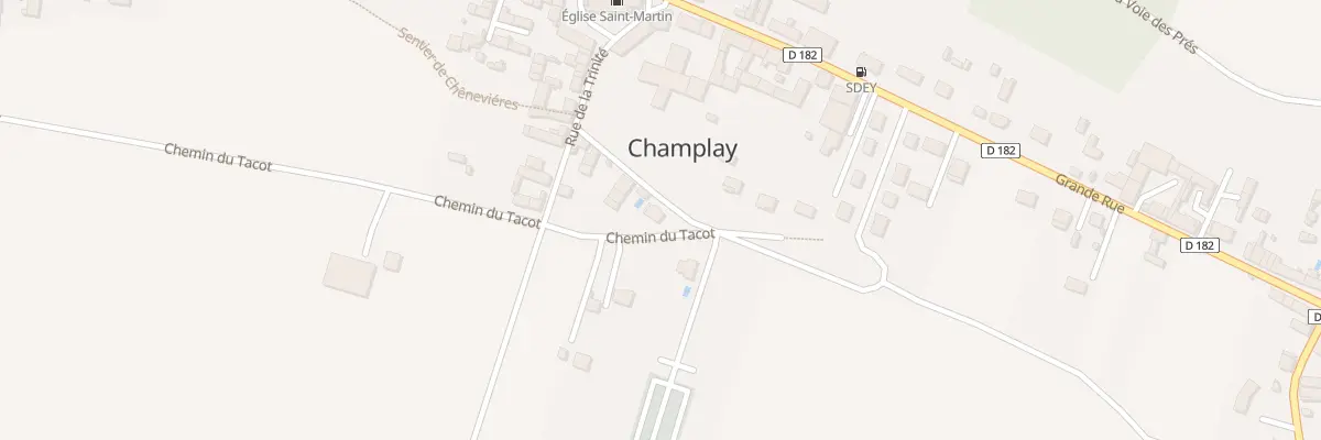 Plan du 10 Rue de la Trinité à Champlay
