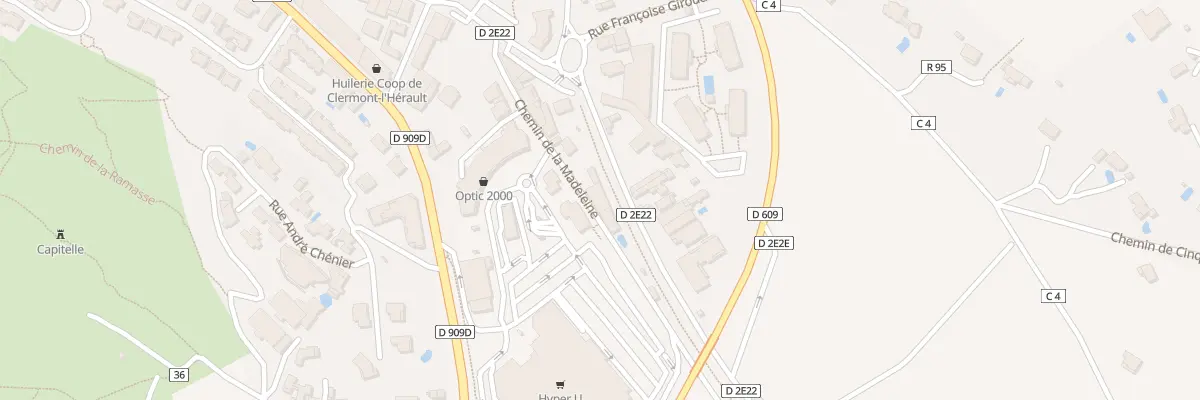 Plan du 9002 Che de la Madeleine à Clermont-l’Hérault