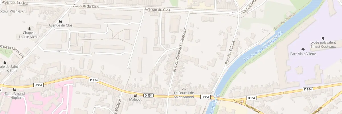 Plan du 35 Rue du Gal Delestraint à Saint-Amand-les-Eaux