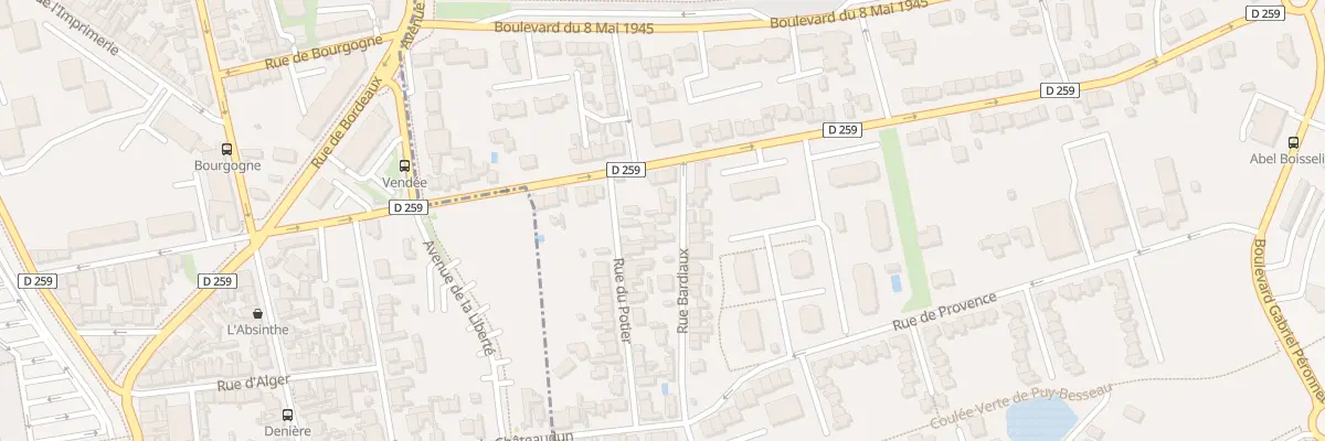 Plan du 6 Rue Bardiaux à Cusset