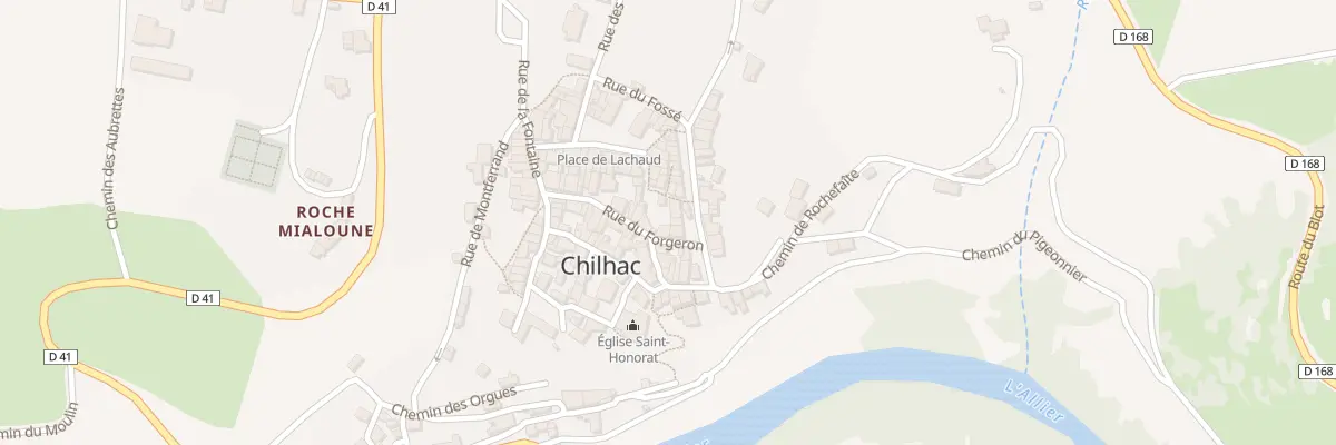 Plan du 9002 Le Bourg à Chilhac