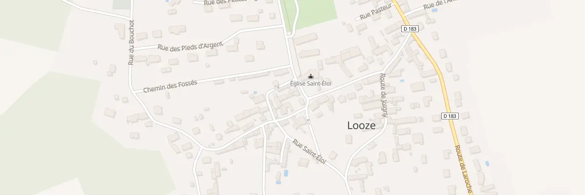 Plan du 3 Pl de l’Eglise à Looze