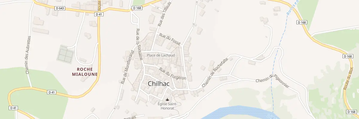 Plan du 5140A Le Bourg à Chilhac