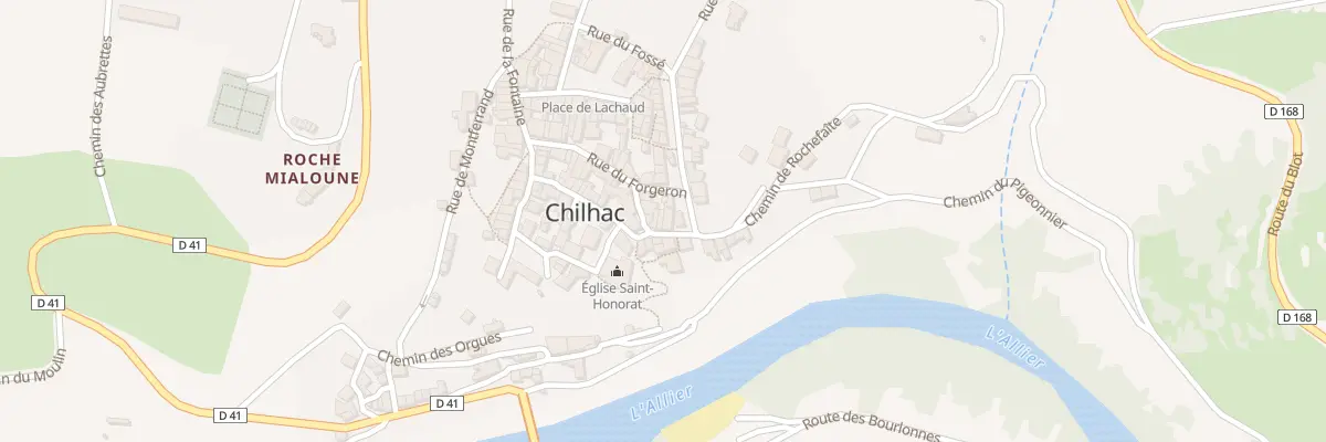 Plan du 5214 Le Bourg à Chilhac