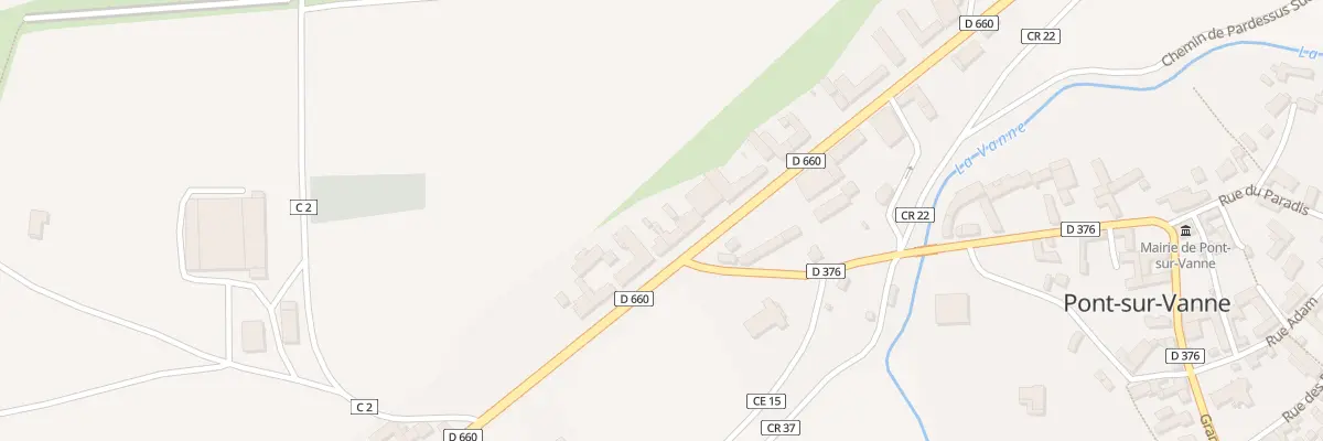 Plan du 16 Rte Nationale à Pont-sur-Vanne
