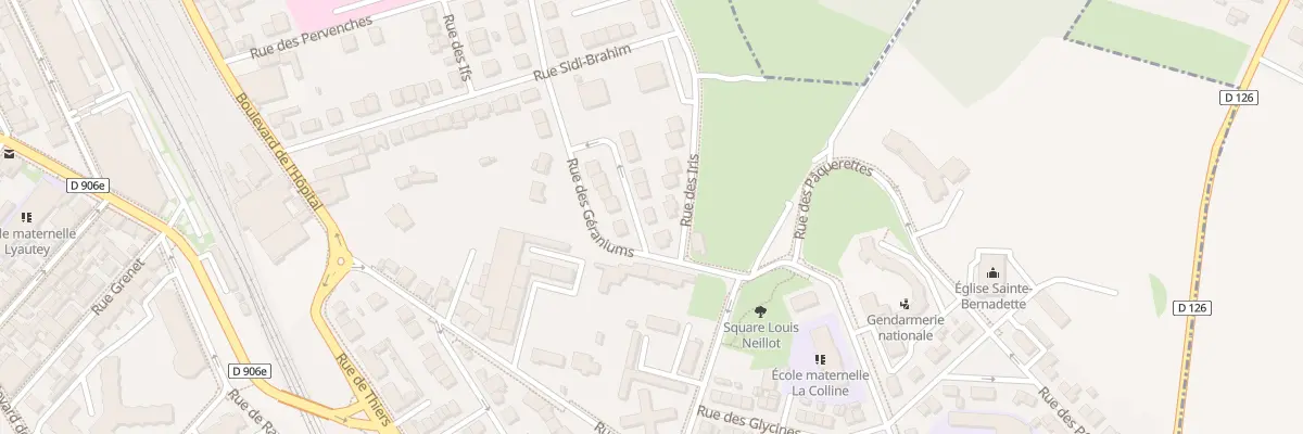 Plan du 4 Rue des Oeillets à Vichy