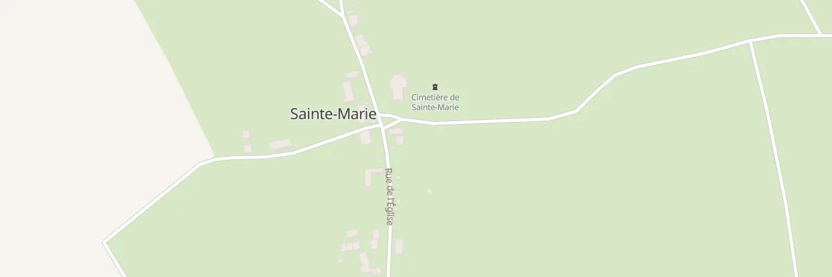 Plan du 1 Pl de l’Eglise à Sainte-Marie