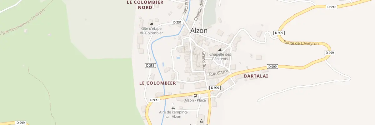 Plan du 5036 Le Village à Alzon