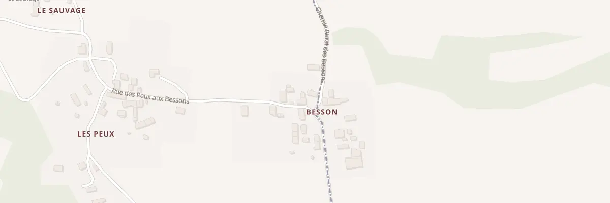 Plan du 23 Rue des Peux aux Bessons à Créchy