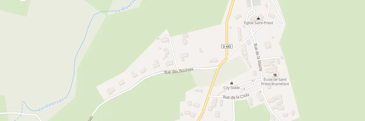 Plan du 65 Rue des Bourses à Saint-Priest-Bramefant