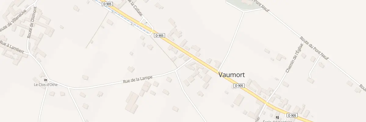 Plan du 40 Rte de Paris-Genève à Vaumort