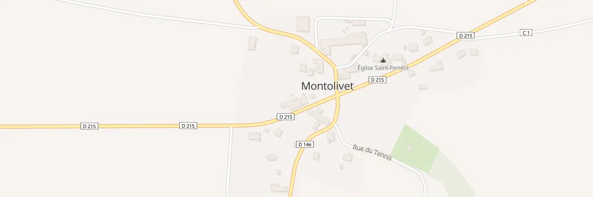 Plan du 2 Rue d’Onoz à Montolivet