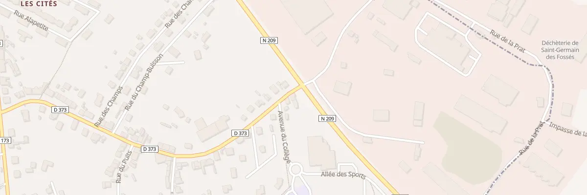 Plan du 28A Rue Teinturière à Saint-Germain-des-Fossés