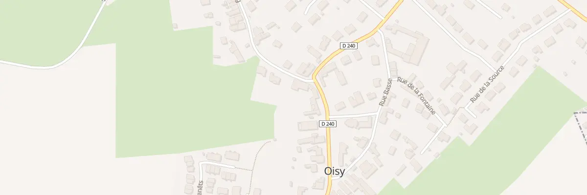 Plan de la Rue de Bellaing à Oisy