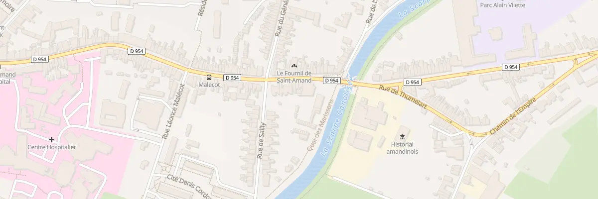 Plan du 110 Rue Louise de Bettignies à Saint-Amand-les-Eaux