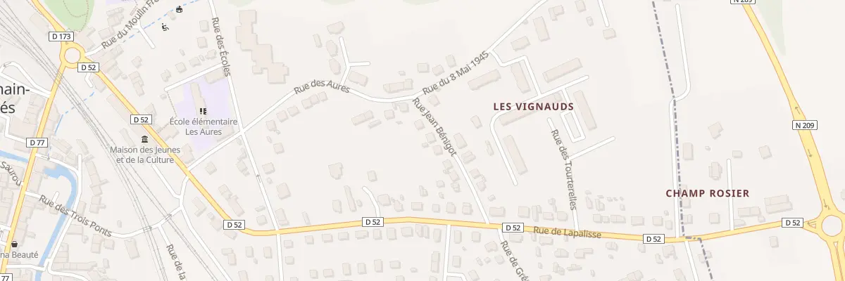 Plan du 20 Rue Jean Bénigot à Saint-Germain-des-Fossés