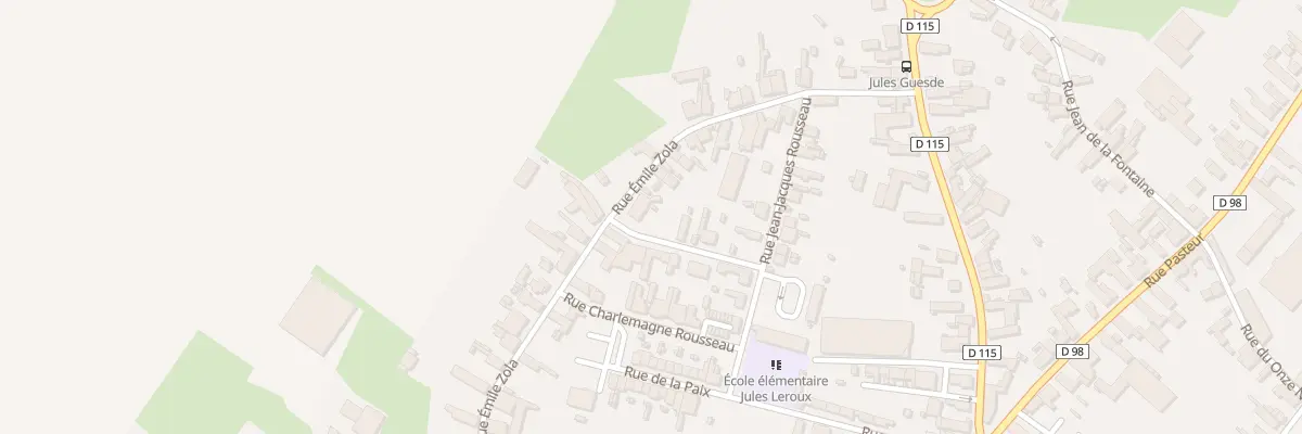 Plan du 16 Rue Emile Zola à Bertry