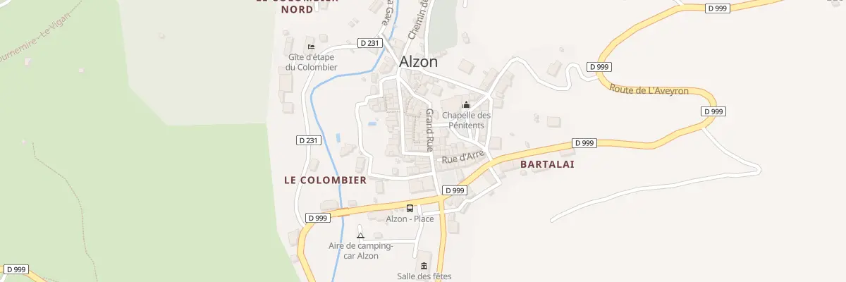 Plan du 5073 Le Village à Alzon